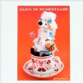 「ALICE IN WONDERLAND」ポストカード　プードルプードル 雑貨 カード ハガキ グリーティングカード ステーショナリー グッズ 犬 ドッグ